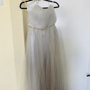 Brand new dress elegant design with hand sew gems